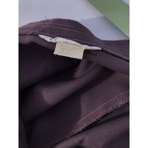 Vtg 70s Levi’s Purple Poly Pants Women’s 2 27” High Waist Wide Leg HTF Slacks - Picture 5 of 16